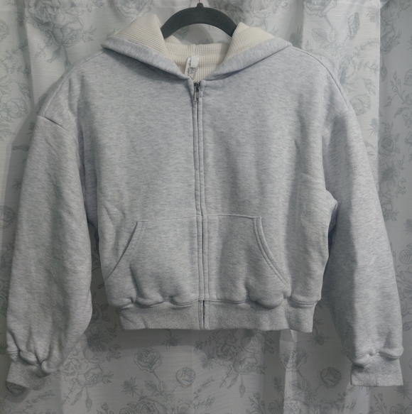 SKIMS Sweaters - Skims Waffle Cropped Zip Up